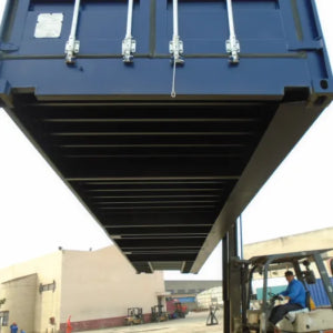 40-Fuß-High-Cube-Container mit offener Seite