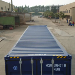 40-Fuß-High-Cube-Container mit offener Seite